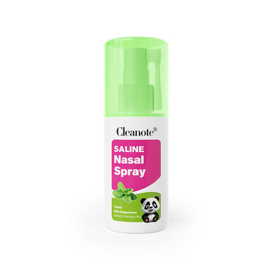 Buon prezzo Spray nasale di cleanote soluzione salina con menta piperita 100 ml per adulti Spray idratante per il naso rinfrescante dolce in linea
